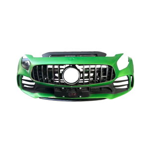 Kit de protection de pare-chocs avant Mercedes <span class=keywords><strong>GT</strong></span> X190 d'occasion, feux antibrouillard, matériau ABS noir, modèles AMG <span class=keywords><strong>GT</strong></span> C190, garantie de 6 mois, universel 100% - Product Image 2