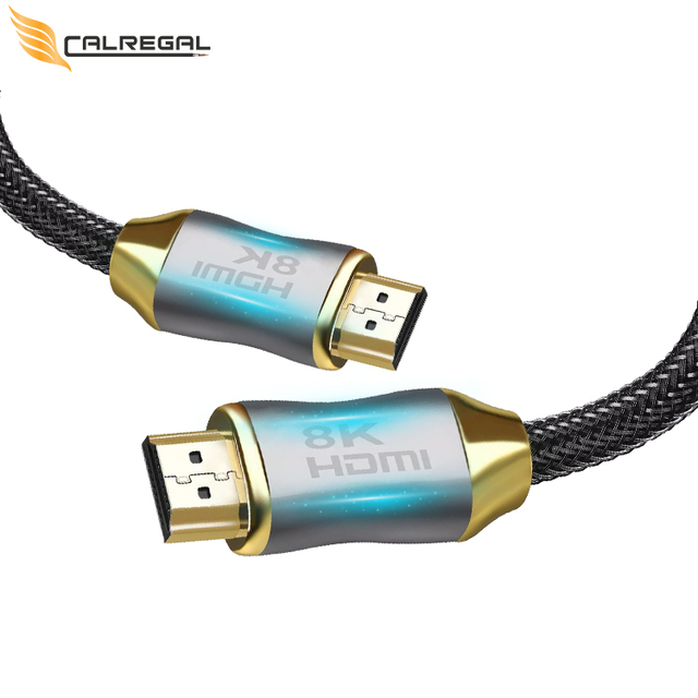 Best Selling Long Hdmi 2.1 Cable Hdr High Speed 4k 120hz 8k 60hz Hdmi Male to Male Double Hdmi Cable for HD TV