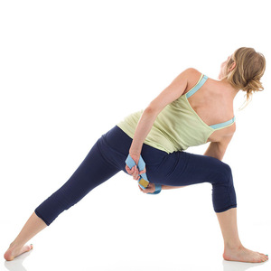 Sangle de yoga pour étirements en forme de huit, en polyester et coton, unisexe, accessoire de yoga - Product Image 5