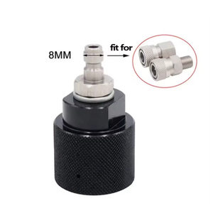 อะแดปเตอร์เกลียวอลูมิเนียมอัลลอยด์ G1/2-14 สำหรับตัวควบคุมแรงดัน HPA CO2 พร้อมหัวต่อแบบปลดเร็วขนาด 8 มม. สำหรับต่อเข้ากับอุปกรณ์ OEM Zimakyfa - Product Image 3
