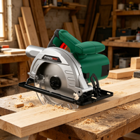 Scie circulaire électrique industrielle 1200W 165mm 7-1/4 pouces pour la coupe du bois et du métal, usage bricolage