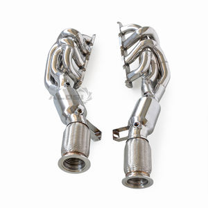 Convertisseur catalytique de collecteur d'échappement à haut débit pour Lamborghini <span class=keywords><strong>Gallardo</strong></span> LP560-4 4.2 2008-2018 Performance de course de tuyau d'échappement - Product Image 1