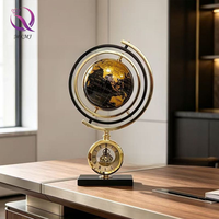 Horloge décorative globe terrestre minimaliste moderne pour un bureau haut de gamme, une décoration de bibliothèque, un cadeau pour l'ouverture d'une entreprise
