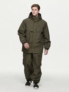 Femmes hommes hiver extérieur <span class=keywords><strong>Ski</strong></span> costume col montant coupe-vent imperméable solide motif fermeture à glissière transfrontalière nouveau Design - Product Image 4