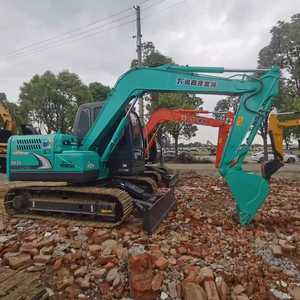 Excavatrice d'occasion Kobelco SK75 d'origine, écologique, avec une structure robuste et une grande mobilité, idéale pour les sites d'excavation de petite à moyenne envergure - Product Image 1