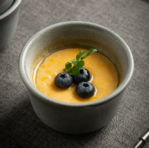 Juego de Tazones de Cerámica con Esmalte Reactivo Gris Mate Nórdico al por Mayor, Mini Ramequines Modernos de Gres Moteado para Restaurantes y Cafeterías - Product Image 4