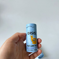 Tube en papier kraft blanc personnalisé, contenant durable pour crème solaire solide, déodorant naturel, soin des lèvres