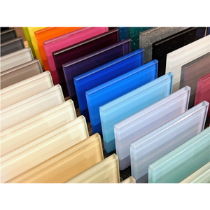 زجاج مخصص للمطبخ رشاش خلفي ملون مرسومة بالألوان المقسى زجاج سبلاش باك للمطبخ - Product Image 1