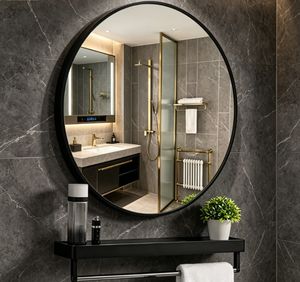 Oval Framed Aluminum Wall <b>Mirror</b> Modern Design 4.0mm Glass <b>Hanging</b> Horizontal or Vertical Decorative <b>Mirror</b> for Bathroom - Product Image 4