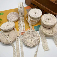 Accessoires de vêtements en stock : Bordure en dentelle pour canapés, textiles de maison, robes de poupées, style rétro, dentelle 100% coton
