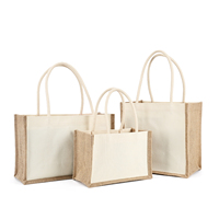 Sac fourre-tout en toile de jute et lin écologique personnalisé avec logo imprimé, grande capacité, poignées en corde, pour femmes, plage et shopping