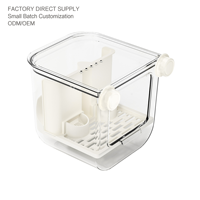 Mangeoire automatique suspendue réglable pour oiseaux, en plastique transparent, avec tiroir anti-éclaboussures pour aliments, pour cage de perroquet, perruche, calopsitte