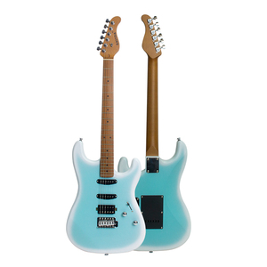 กีตาร์ไฟฟ้า ST พร้อมคอไม้เมเปิลคาร์บอนไนซ์ ตัวกีตาร์ไม้สปรูซ และฟิงเกอร์บอร์ดไม้โรสวูด กีตาร์คุณภาพสูงสำหรับผู้เริ่มต้น - Product Image 3