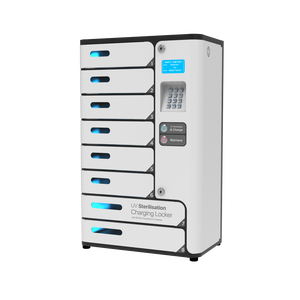 Stasiun Pengisian Daya dan Sanitasi Ponsel Y2Power UVC 8 Bay dengan Pengunci Sidik Jari, 2 Bay Lebih Besar untuk iPad/Ponsel - Product Image 2