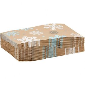Winter Snowflake Gift Small Christmas Paper Paper <b>Bag</b> for Holiday Party Eco-friendly Durable Festival Decoration Paper <b>Bags</b> - Product Image 4