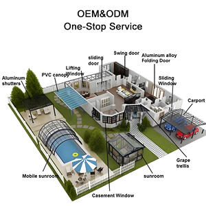 Portas Bifold Windproof Painéis De Vidro De Vidros De Alumínio Portas De Acordeão Pátio Baixo E - Product Image 6