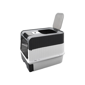 Automatic Cleaning Square <b>Cat</b> <b>Litter</b> Basin with 65L Capacity Plastic Material - Product Image 1