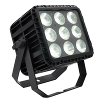 Projecteur de scène LED DMX512 9x18W RGBWAUV, boîtier en aluminium, IP65, rechargeable, étanche, pour extérieur, KTV, discothèque, mariage