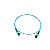 MPO kabel MTP 12 Core 24 Core wanita, kabel Patch bagasi serat optik OM3 OM4 Multimode 3.0mm 2.0mm tipe LSZH