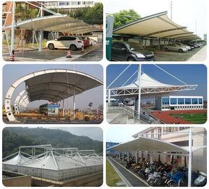 Pvdf độ bền kéo vải cho cấu trúc màng 950 1050gsm dao tráng PVC Trắng 1000D tổ chức sự kiện tán vải bóng râm Lều vật liệu - Product Image 5