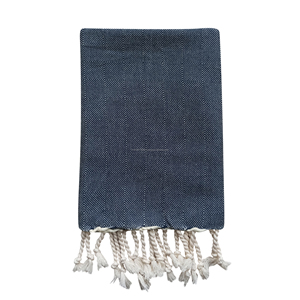 Toalla turca de tamaño de mano 100% algodón 45x90 cm (17x35 pulgadas)-Marrón - Product Image 1