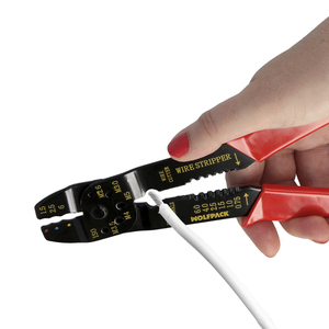 <b>Crimping</b> Pliers for Terminals with <b>Wire</b> Stripper 195 mm. - Product Image 5