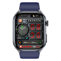 Montre connectée étanche IP68 ET572, moniteur de sommeil 24h/24, moniteur de température corporelle, tracker de fitness, montre connectée sportive pour hommes et femmes