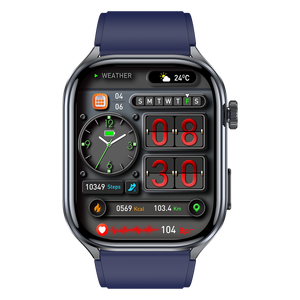 <span class=keywords><strong>Montre</strong></span> connectée étanche IP68 ET572, moniteur de sommeil 24h/24, moniteur de température corporelle, tracker de fitness, <span class=keywords><strong>montre</strong></span> connectée sportive pour hommes et femmes - Product Image 1