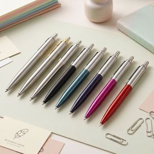 Business Stainless Steel Ball <b>Pen</b> Factory Sale Luxury High Quality Parker <b>Pen</b> Custom Logo Laser Engraving Black Ink Model - Product Image 2