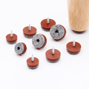 Coussinets en feutre Offres Spéciales en usine avec curseurs à vis <span class=keywords><strong>pour</strong></span> pieds de <span class=keywords><strong>chaise</strong></span> meubles patins à ongles patins de sol <span class=keywords><strong>pour</strong></span> protéger le bois dur - Product Image 3