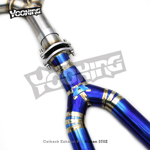 Race hệ thống ống xả Y ống cho Nissan 370Z 3.7L V6 2008 2021 thể thao xe Titan Ống valvetronic catback Muffler với MP lời khuyên - Product Image 3