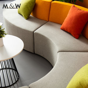 M & W Gratis Combinatie Oneindig Verlengde S-Vormige Stof Gebogen Kantoor Receptie Lobby Bankstel Ontwerp - Product Image 5