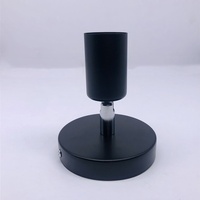 Douille de lampe rotative E27 noire en PC, style vis, avec design créatif pour cadeau, support de lampe simple