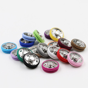 <strong>Custom</strong> Fabric Covered <strong>Button</strong> for Clothing | Two Parts Sew on Brass Metal <strong>Snap</strong> <strong>Button</strong> for Garments and Accessories - Product Image 1