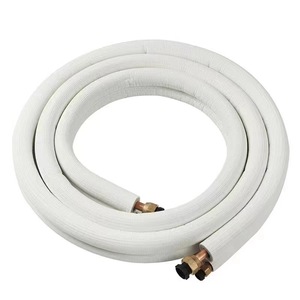 Bobina de panqueque preaislada de 50 pies, tubo de cobre puro 99.9%, <span class=keywords><strong>Mini</strong></span> juego de línea de CA dividida para HVAC - Product Image 1