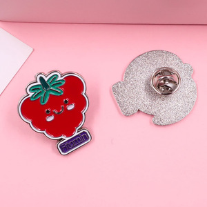 Broche de Fruta de Dibujos Animados con Forma de Plátano, Granada, Cereza, Fresa y Naranja, Pin de Esmalte, Insignia de Metal, Broches para Mujer - Product Image 4