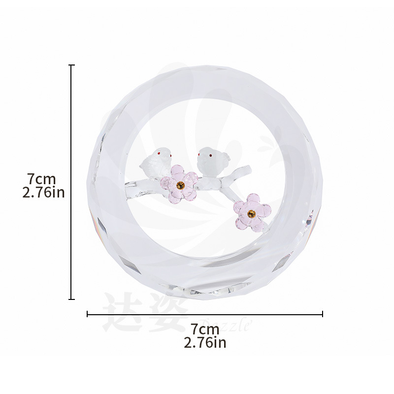 Exquisite Circle Double Bird Flower