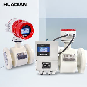 Flens mikro pengukur aliran air panas magnetik Mqtt Iot Dn150 4-20ma baterai lumpur meteran aliran elektromagnetik untuk deterjen akrilik - Product Image 1