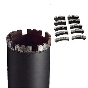 Mermer ve beton kaynaklı delik testere işlemi için yüksek verimli taç şekli elmas karot matkap ucu <span class=keywords><strong>Segment</strong></span> hızlı delme aracı mevcut - Product Image 1