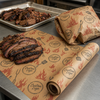 Feuilles de papier sulfurisé prédécoupées pour barbecue, emballage de viande fumée, fournisseur, fabricant, vente en gros