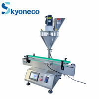 Machine de remplissage à vis pour lait, épices, poivre, café, poudre protéinée en boîtes, bouteilles, bocaux, avec doseur automatique et peseur à vis sans fin