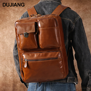 Bolso cruzado avanzado para hombre, nuevo bolso de mano multifuncional de cuero genuino de un solo hombro con mochila de doble correa - Product Image 1