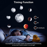 Proyector de Planetario LED Recargable por USB, Silencioso, con Luz Nocturna para Niños, Cuarto de Bebé y Sala de Juegos, con Temporizador de Apagado Automático