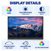 Écran portable 4K UHD IPS de 18,4 pouces pour les cours de géométrie en ligne, moniteur de jeu