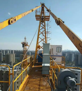 Grúa Torre de Segunda Mano de 10 Toneladas QTZP125-ZJT6018 con Motor de Conversión de Frecuencia Completa, Caja de Cambios y Rodamientos de Alta Eficiencia 125 - Product Image 6