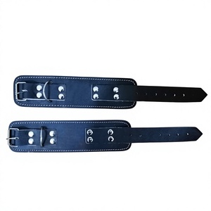 Correas de Tobillo Ajustables de Cuero Acolchado de Alta Calidad, Diseño Antideslizante y Duradero, Transpirable, Unisex para Adultos, Cierre de Doble Anillo - Product Image 1