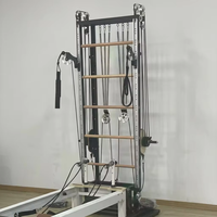 MJD-W58 Nouveau Reformer Pilates Semi-élevé Multifonctionnel en Aluminium, Équipement Professionnel d'Entraînement de Pilates