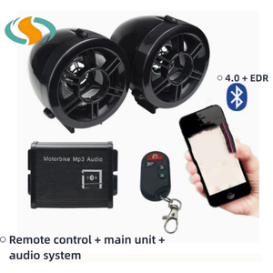 Motosiklet Ön Şık Su Geçirmez MP3 Hırsızlık Önleyici Ses Hoparlör Sistemi-Yeni 6 Ay Garantili - Product Image 2