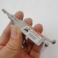 E HU136 Lishi 2 en 1 Décodeur de serrure automobile Lecteur de fichiers Outil manuel pour voiture