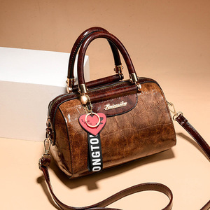 Sac Boston texturé An Ru Shi taille moyenne, sac à bandoulière décontracté pour le travail, sac à main croisé, été 2025 - Product Image 1